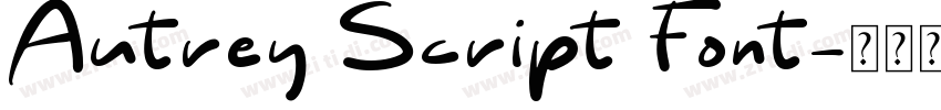 Autrey Script Font字体转换